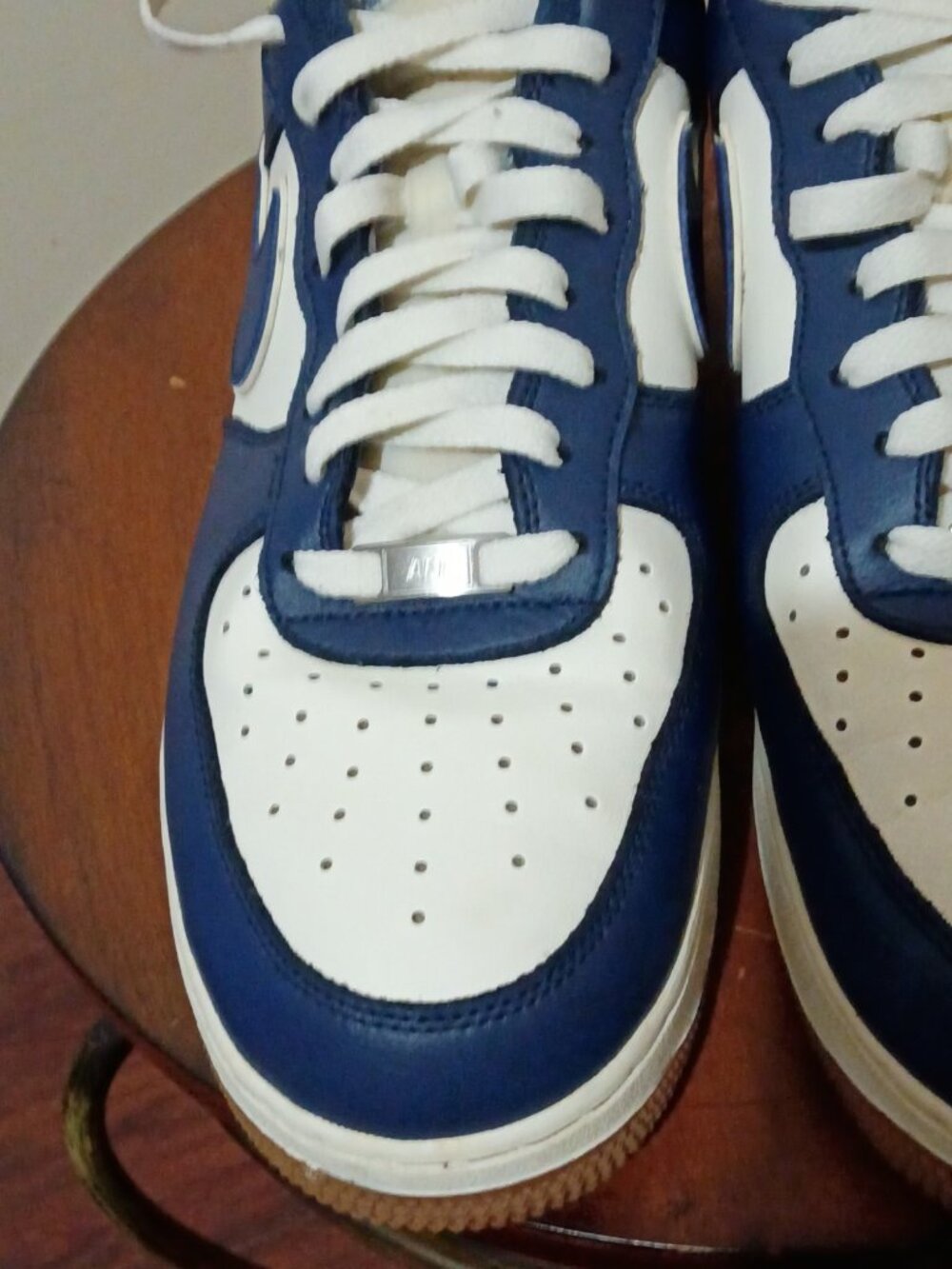 Nike Air Force 1 07 LV8 College Pack Midnight Navy DQ7659-101 Men's Shoes Sz 12 - Picture 6 of 14